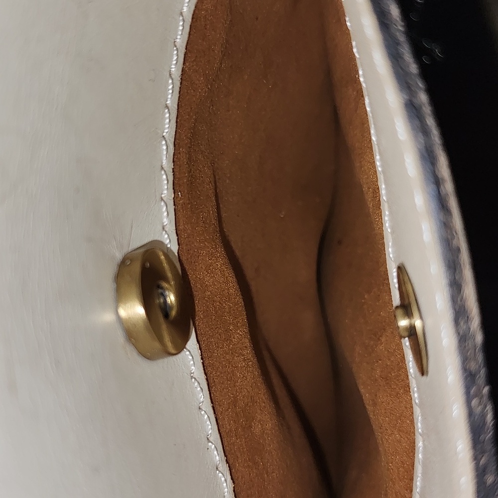 Patricia Nash Fiora cream ivory tooled dome satchel - Picture 11 of 15